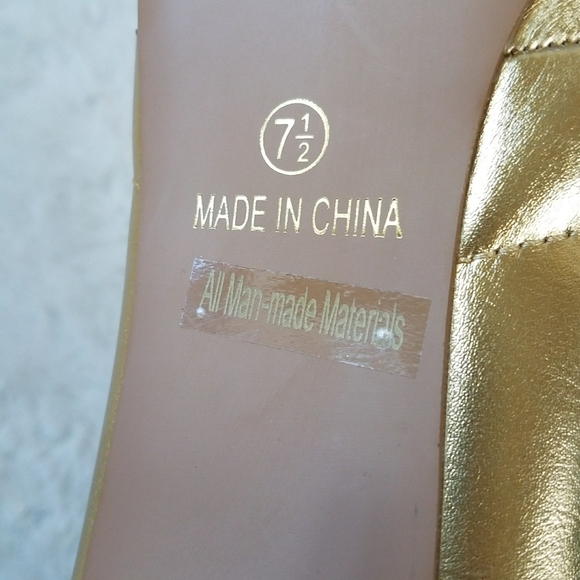 GLAZE Gold Curvy Quilted Pu Boot Skinny High Heels - Picture 13 of 13